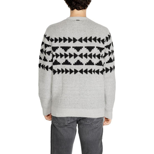 Antony Morato Gray Acrylic Sweater Antony Morato Gray