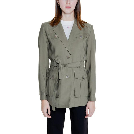 Morgan De Toi Green Viscose Suits & Blazer Morgan De Toi Dim Gray