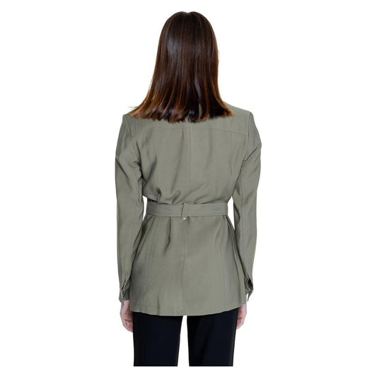Morgan De Toi Green Viscose Suits & Blazer Morgan De Toi Dim Gray