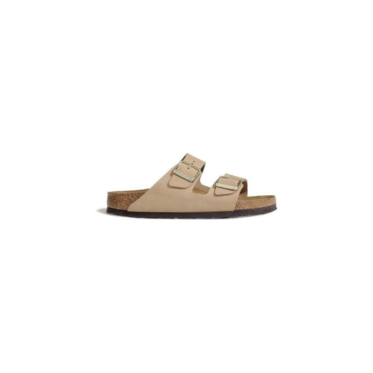 Birkenstock Beige Nubuc Leather Sandal Birkenstock Rosy Brown