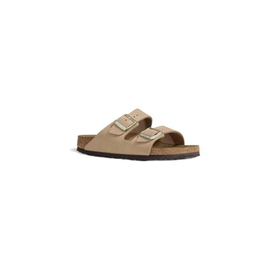 Birkenstock Beige Nubuc Leather Sandal Birkenstock Rosy Brown