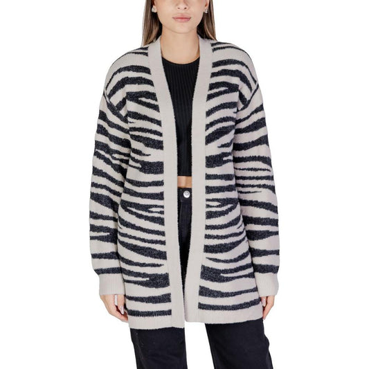 Jacqueline De Yong Gray Nylon Cardigan Jacqueline De Yong Dark Slate Gray