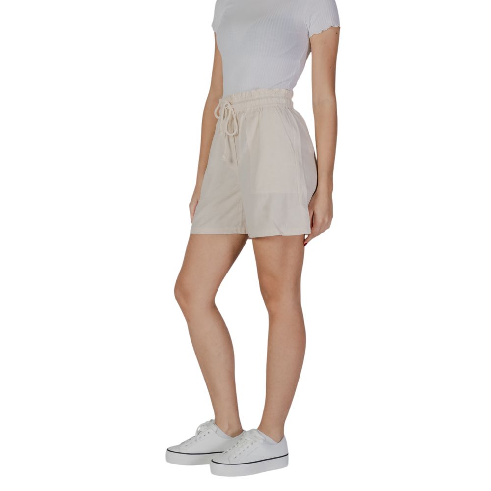 B.Young Beige Cotton Shorts