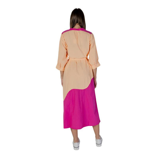 B.Young Orange Cotton Dress B.Young Tan