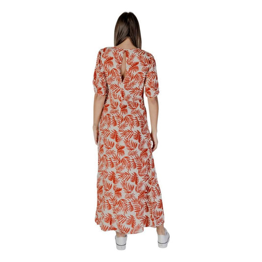 B.Young Red Viscose Dress B.Young Rosy Brown