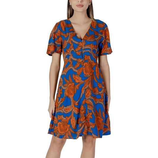 B.Young Blue Viscose Dress B.Young Sienna