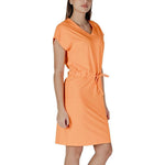 B.Young Orange Cotton Dress