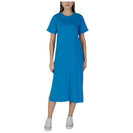 B.Young Blue Cotton Dress B.Young Dark Gray