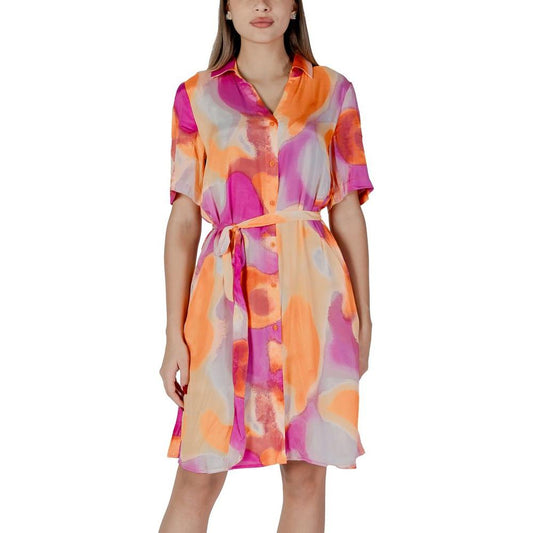 B.Young Orange Cotton Dress B.Young Rosy Brown