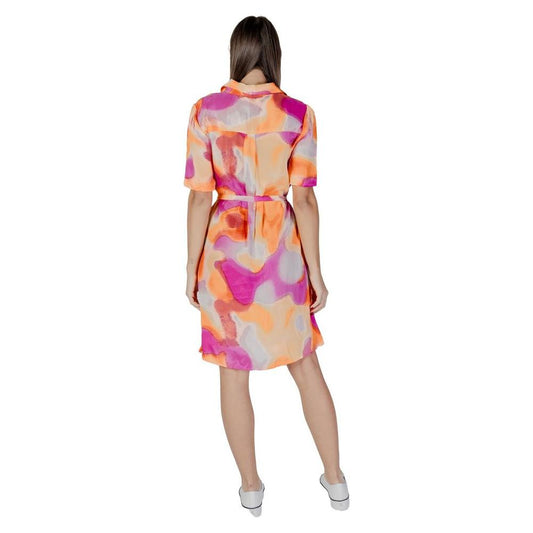 B.Young Orange Cotton Dress B.Young Tan