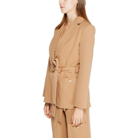 Rinascimento Beige Polyester Suits & Blazer Rinascimento Tan
