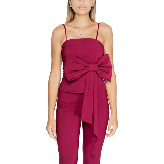 Rinascimento Bordeaux Polyester Tops & T-Shirt Rinascimento Brown