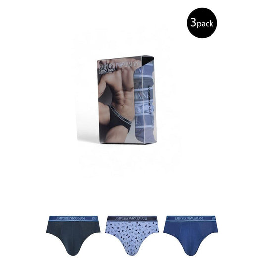 Emporio Armani Underwear Blue Cotton Underwear Emporio Armani Underwear Dark Slate Gray