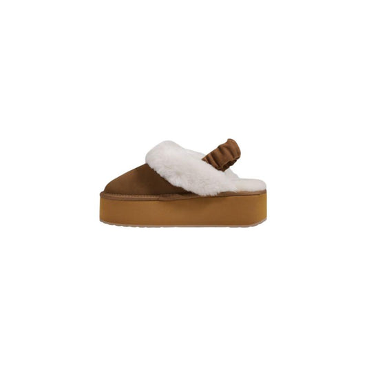 EMU Australia Beige Suede Leather Flat Shoe EMU Australia Saddle Brown