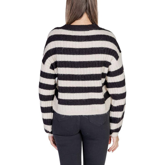 Vero Moda Beige Polyester Cardigan Vero Moda Dark Slate Gray