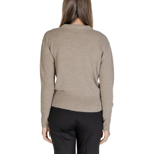 Alviero Martini Prima Classe Beige Polyester Sweater Alviero Martini Prima Classe Rosy Brown