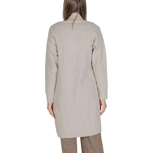 Morgan De Toi Beige Polyester Cardigan Morgan De Toi Gray