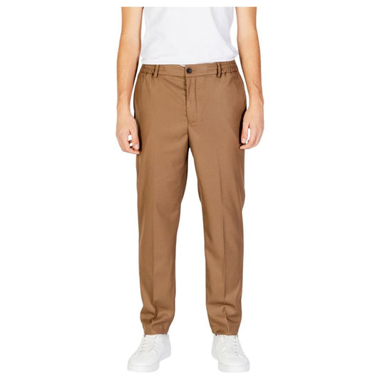 Hamaki-Ho Beige Polyester Jeans & Pant Hamaki-Ho Sienna