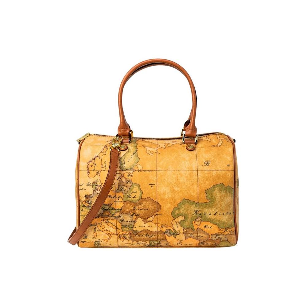 Front view with bag zipped and handles upright.