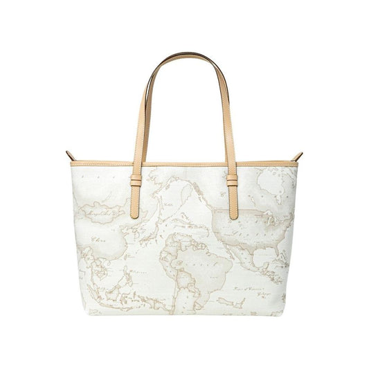 Alviero Martini Prima Classe White Leather Handbag Alviero Martini Prima Classe Antique White