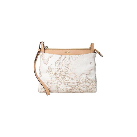 Alviero Martini Prima Classe White Leather Handbag Alviero Martini Prima Classe Light Gray
