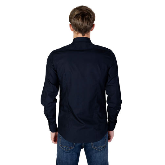 Antony Morato Blue Cotton Shirt Antony Morato Black