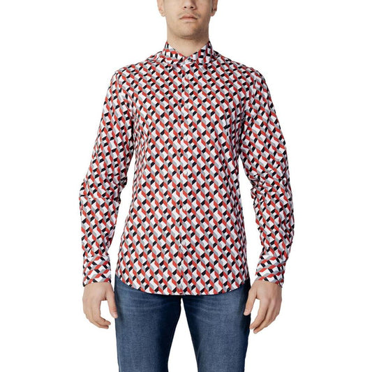 Antony Morato Red Cotton Shirt Antony Morato Gray