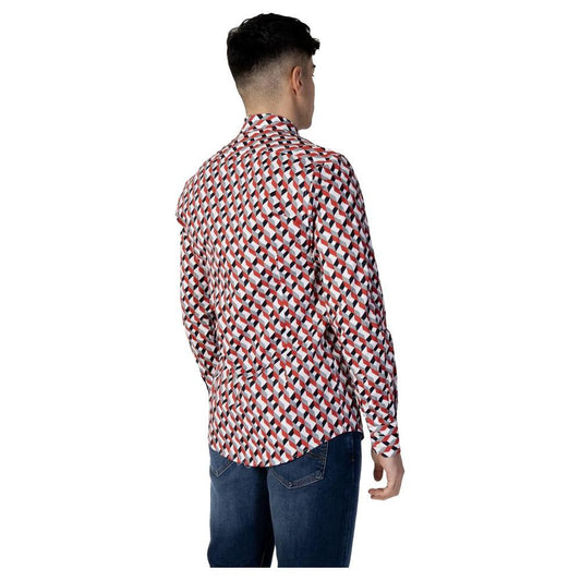 Antony Morato Red Cotton Shirt Antony Morato Gray