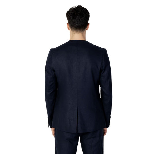 Antony Morato Blue Linen Blazer Antony Morato Black
