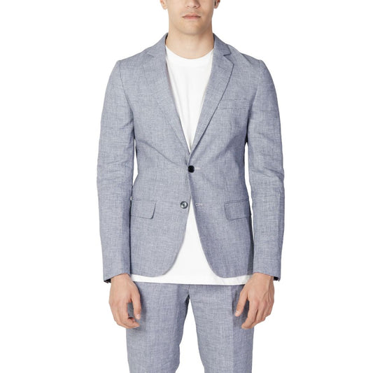 Antony Morato Blue Linen Suit Antony Morato Gray