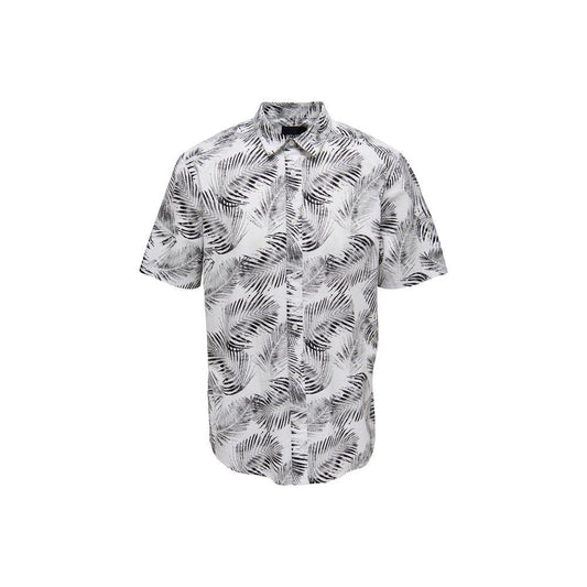 Only & Sons White Cotton Shirt Only & Sons Gray