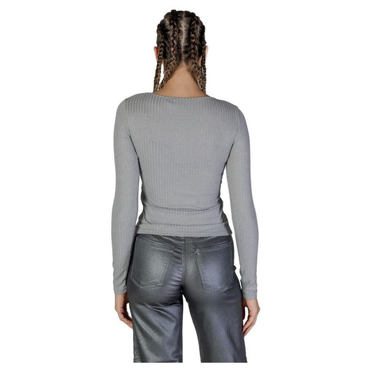Vero Moda Silver Recycled Polyester Tops & T-Shirt Vero Moda Light Slate Gray