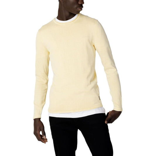 Only & Sons Yellow Cotton T-Shirt Only & Sons Black