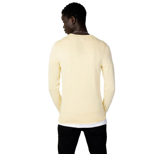 Only & Sons Yellow Cotton T-Shirt Only & Sons Black