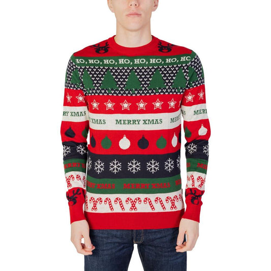 Only & Sons Red Cotton T-Shirt Only & Sons Firebrick