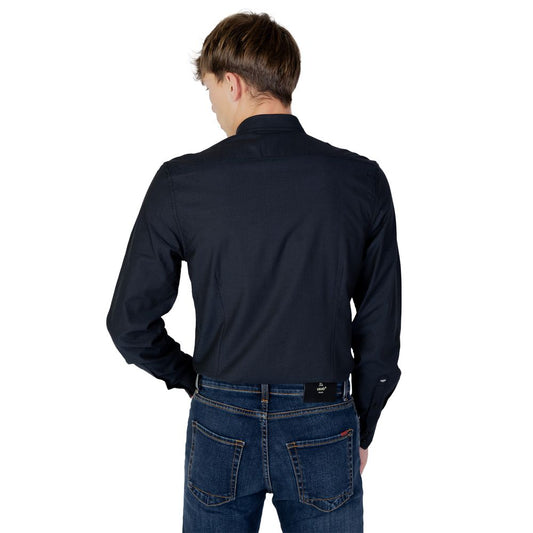 Antony Morato Blue Cotton Shirt Antony Morato Dark Slate Gray
