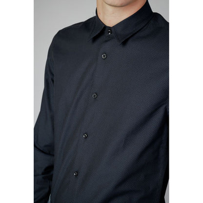 Antony Morato Blue Cotton Dress Shirt