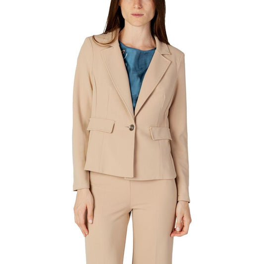 Rinascimento Beige Polyester Suits & Blazer Rinascimento Tan