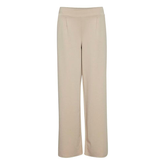 ICHI Beige Recycled Polyurethane Jeans & Pant ICHI Gray