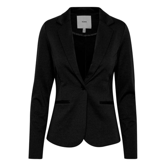 ICHI Black Polyester Suits & Blazer ICHI Black