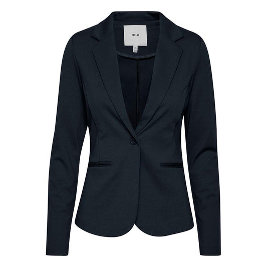 ICHI Blue Polyester Suits & Blazer ICHI Dark Slate Gray