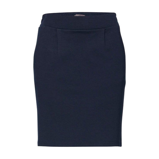 ICHI Blue Polyester Skirt ICHI Dark Slate Gray