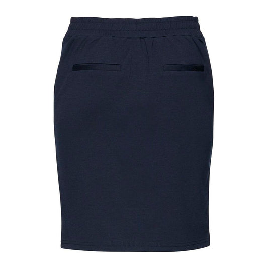 ICHI Blue Polyester Skirt ICHI Dark Slate Gray