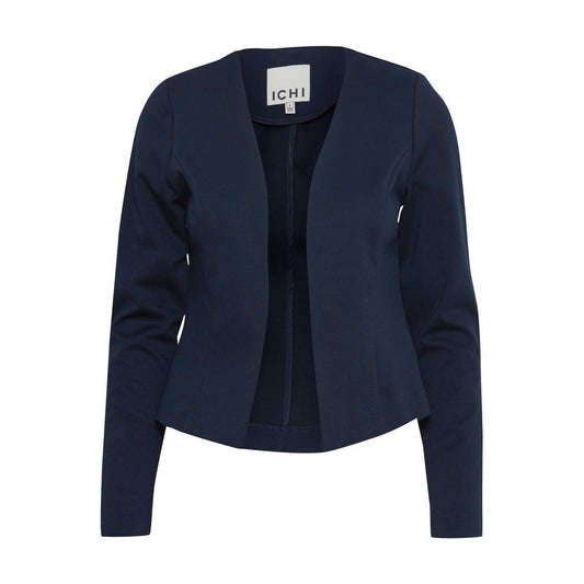 ICHI Blue Polyester Suits & Blazer ICHI Dark Slate Gray