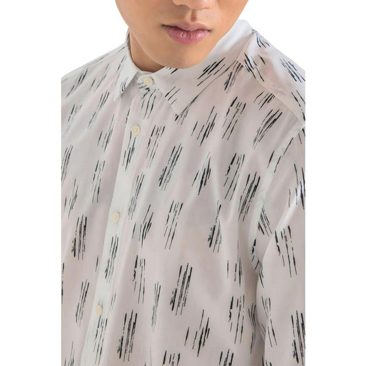 Antony Morato White Viscose Shirt Antony Morato Gray