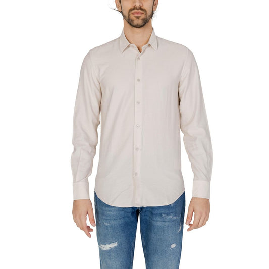 Antony Morato Beige Viscose Dress Shirt 1728,71956299936,Antony Morato,Beige,Clothing,Dress Shirts - Shirts - Clothing,IT54 | XXL,Men,Men - Clothing,New with tags,Shirts - Clothing,Shirts - Men - Clothing