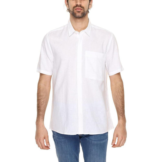 Antony Morato White Linen Shirt Antony Morato Antique White