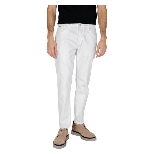 Antony Morato White Cotton Jeans & Pant Antony Morato Light Gray