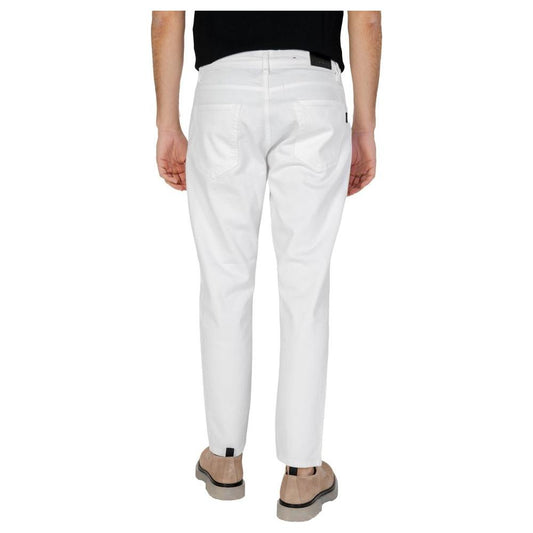 Antony Morato White Cotton Jeans & Pant Antony Morato Light Gray