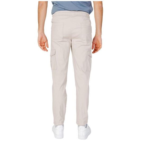Only & Sons Beige Cotton Jeans & Pant Only & Sons Light Gray